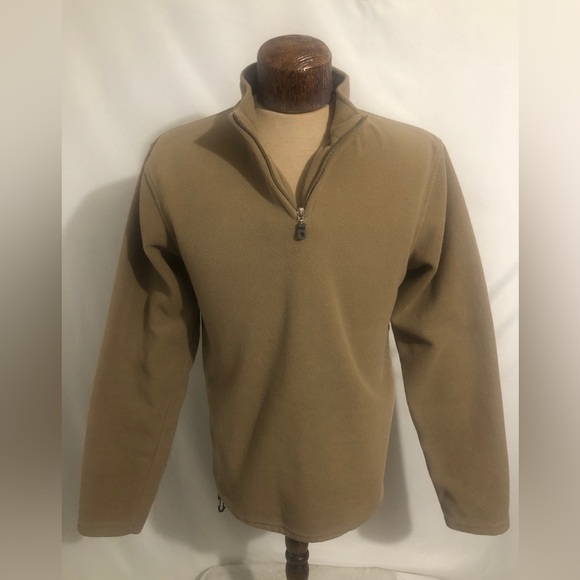 Boys Tan Fleece Sweater. Large. 20” pit to pit - Picture 1 of 6